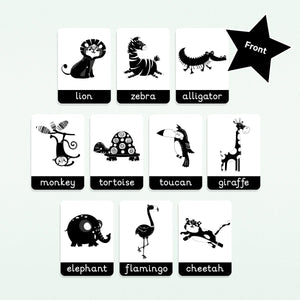 Baby Sensory Flashcards | Black & White Baby Cards