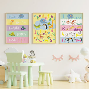 Traceable Nursery Wall Art Prints-please see description