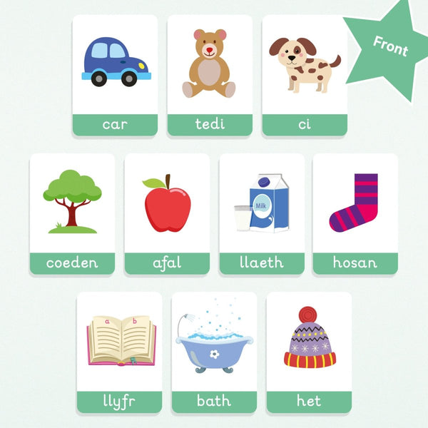 welsh language cards flashcards first words toddler flashcards welsh toddler gifts