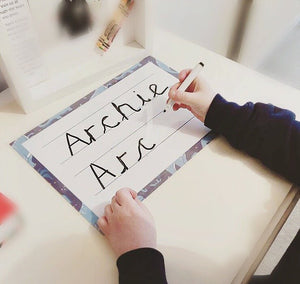 PERSONALISED LEARNING MAT | FULL NAME | PRECURSIVE FONT - My Little Learner