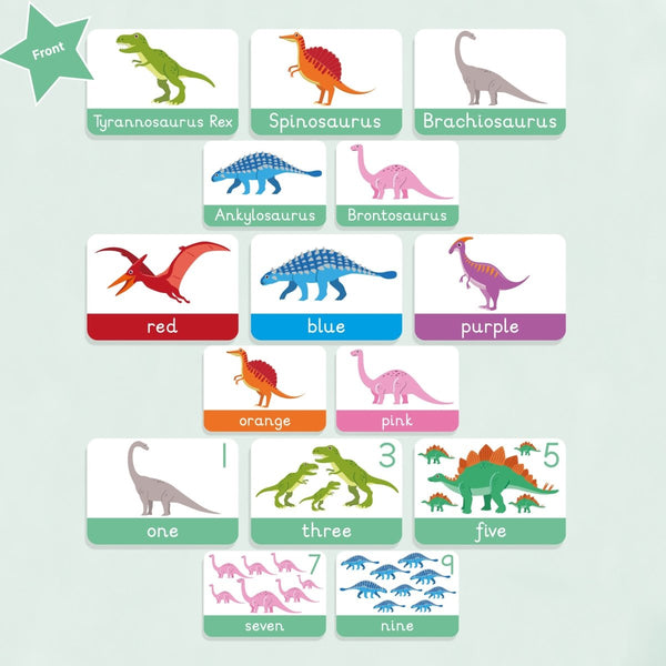 Dinosaur learning resources flashcards - My Little Learner