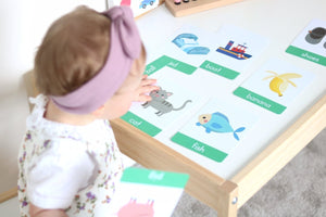 first word flashcards, toddler flashcards, flahscards for preschoolers, ASD Autism learning resources  - My Little Learner