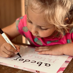 Learn to Write Set for Kids | Personalised Wipe Clean Practice Mats | Name, Alphabet & Numbers