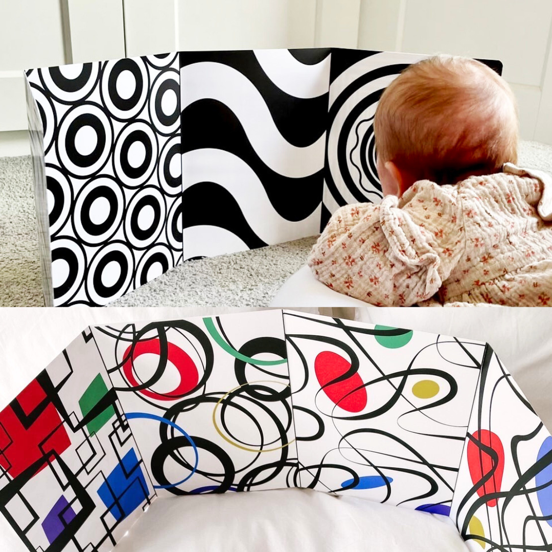 Baby Sensory Board Black White Sensory Card My Little Learner