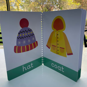 First Words Baby Flashcards Wipeable Book - 10 available - PLEASE READ DESCRIPTION