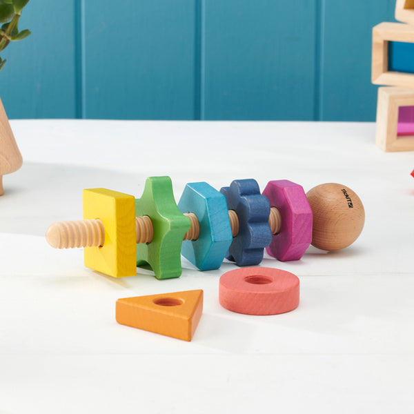 Rainbow Wooden Shape Twister