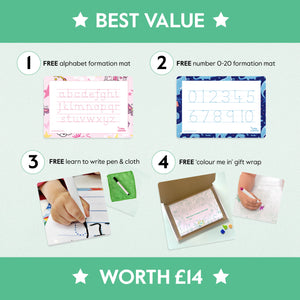 Ultimate Learn To Write Set | Boost Your Child’s Writing + £14 Free Gifts