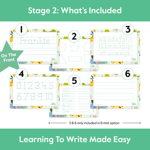 Learn to Write Pack for Kids | Wipeable Full Name & Alphabet Practice Mat Ages 3–5