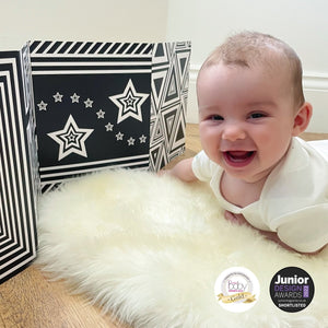 baby shower gift idea baby sensory board black and white newborn baby gift- My Little Learner