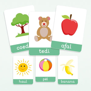 welsh first words toddler flashcards welsh learning resources
