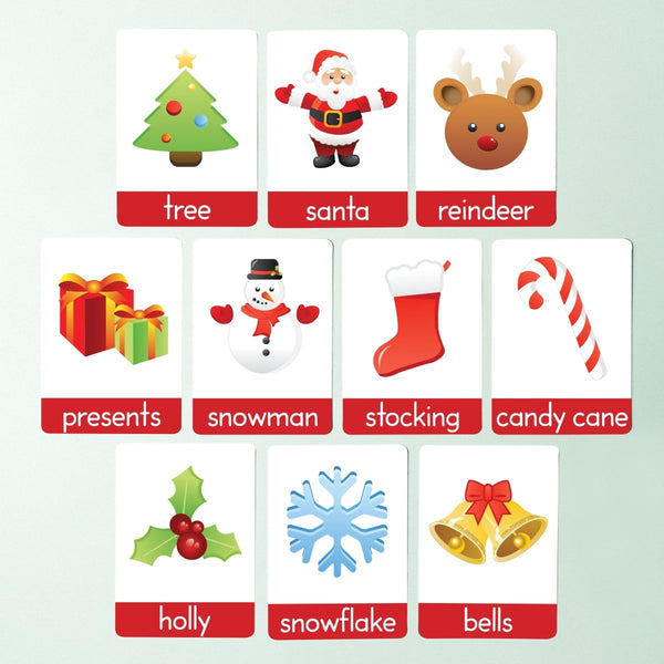 christmas flashcards for toddlers stocking fillers for children first words