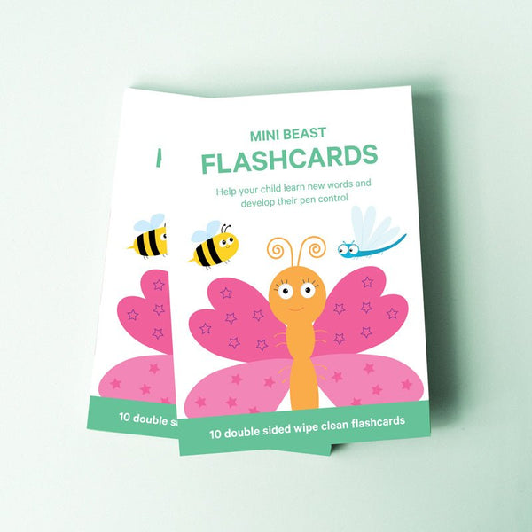 minibeast toddler flashcards