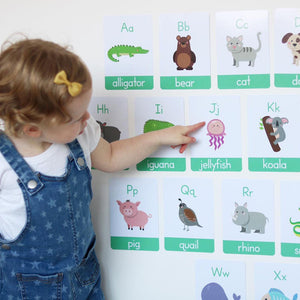 animal alphabet flashcards letter formation tracing letters starting school my little learner preschool