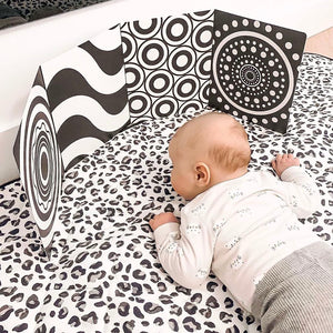 baby sensory board black and white newborn baby gift- My Little Learner