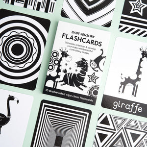 newborn baby sensory flashcards black and white cards