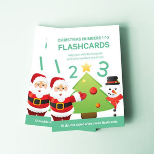 Christmas Number Flashcards - 12 left