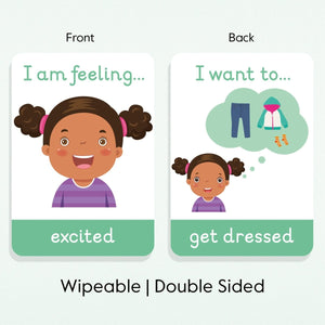 Emotions Flashcards + Daily Activities Flashcards - My Little Learner
