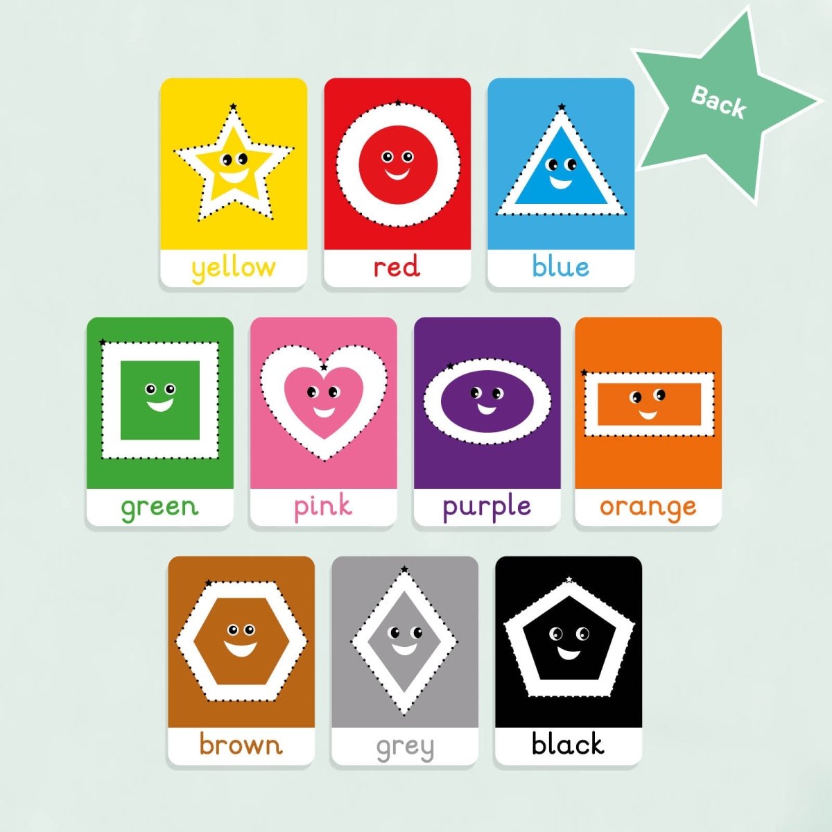 Toddler　Learner　Colours　and　Flashcards　Little　Flashcards　My　Shapes　–