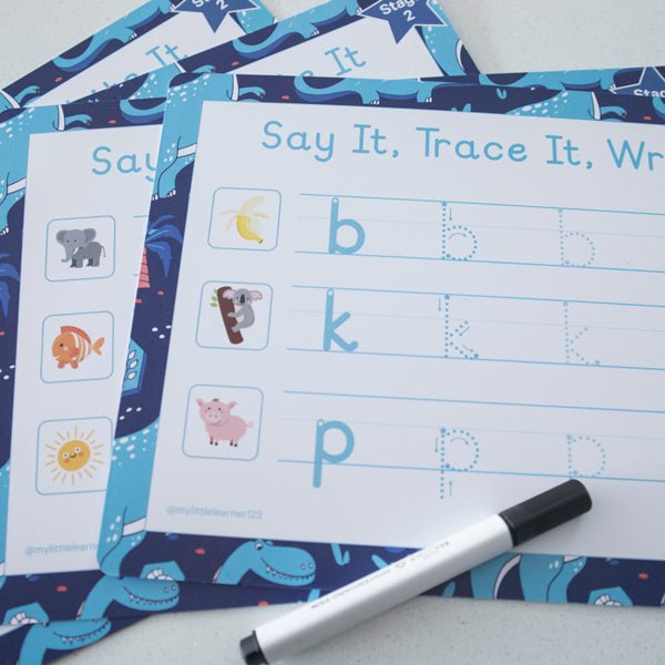 Letter Formation | Wipeable Learning Mats – My Little Learner