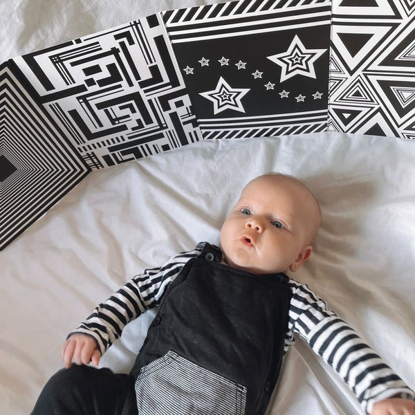 baby stimulation black and white toy gift sensory ideas - My Little Learner