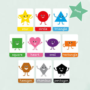 Colour Flashcards and Shape Flashcards - 5 left